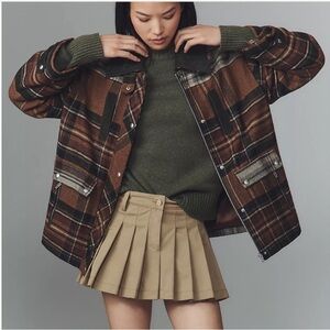 NWT Blank NYC Mixed Plaid Jacket